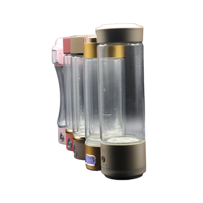 Vente Top sain Intelligent coloré lumière électrique hydrogène eau verre bouteille SPE Portable HHO générateur d'eau